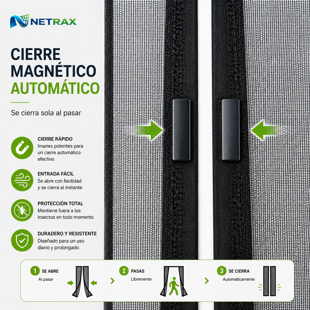 Cortina Mosquitera- NETRAX AIRSCREEN