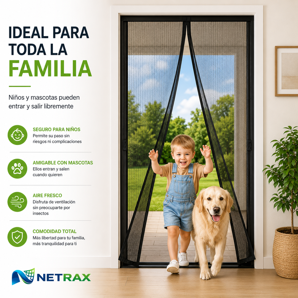 Cortina Mosquitera- NETRAX AIRSCREEN