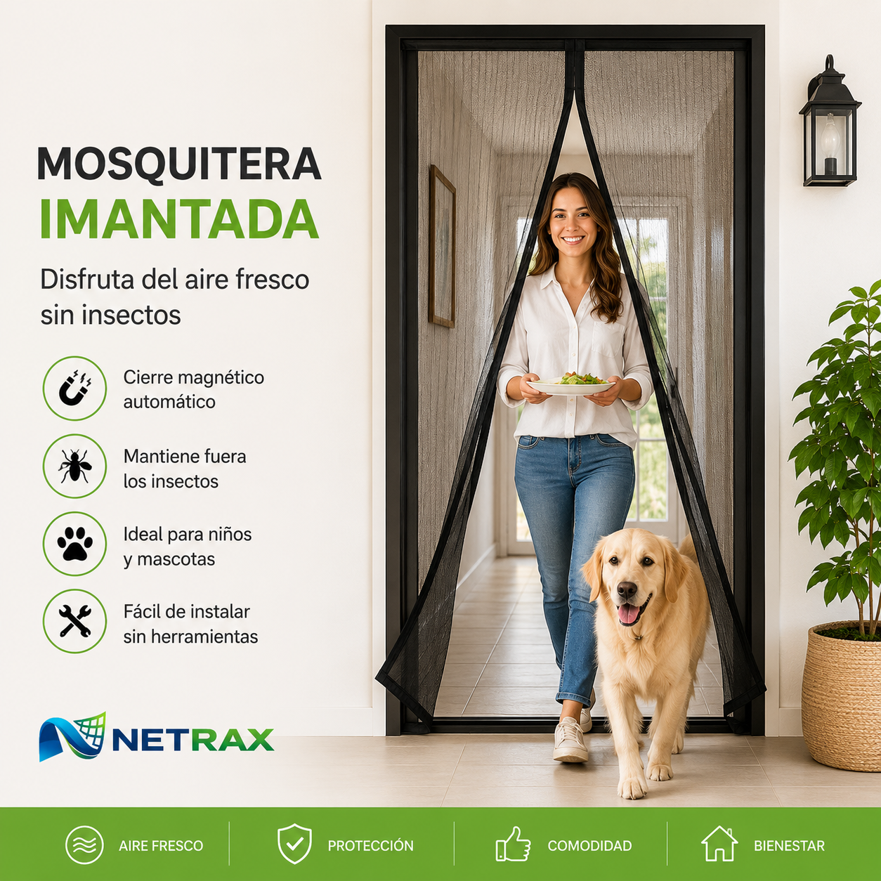 Cortina Mosquitera- NETRAX AIRSCREEN