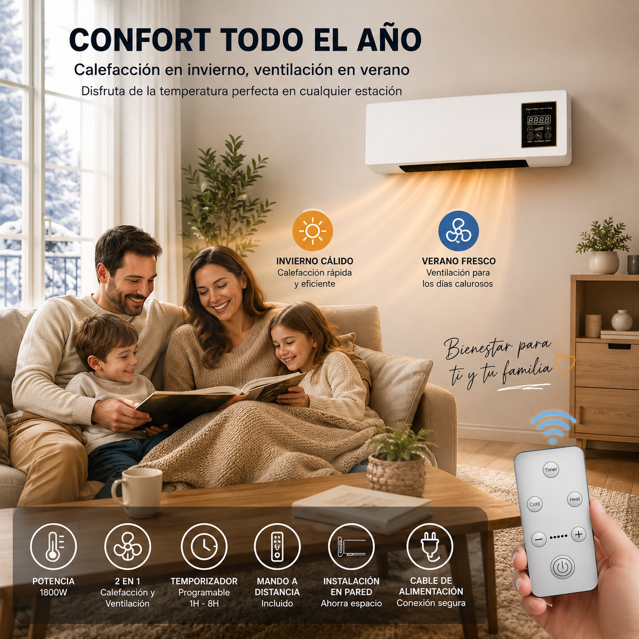 Mini aire acondicionado de pared Netrax