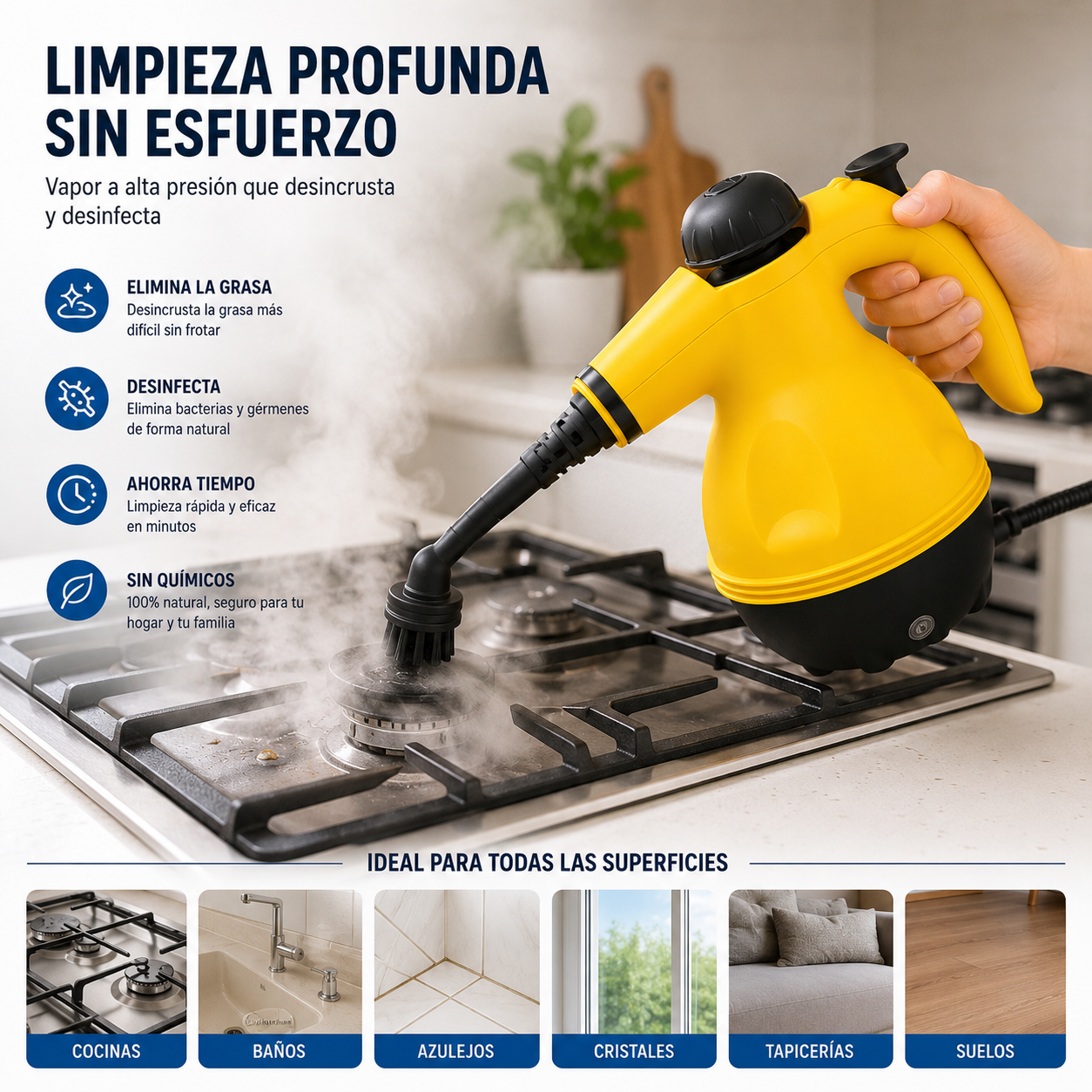 Vaporera Multi superficie Netrax