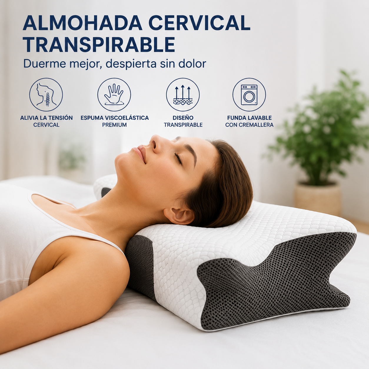 Almohada cervical ergonómica Netrax
